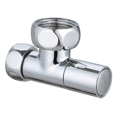 Вентиль для полотенцесушителя угловой хром ВВ 3/4"x1" Gappo — изображение 2
