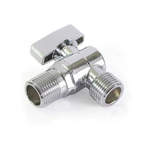 Кран хромированный угловой НН 1/2"х3/4" TIM — изображение 2