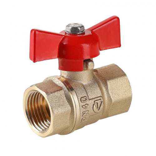 Кран шаровой Valtec Стандарт рукоятка бабочка ВВ 1/2" PN40